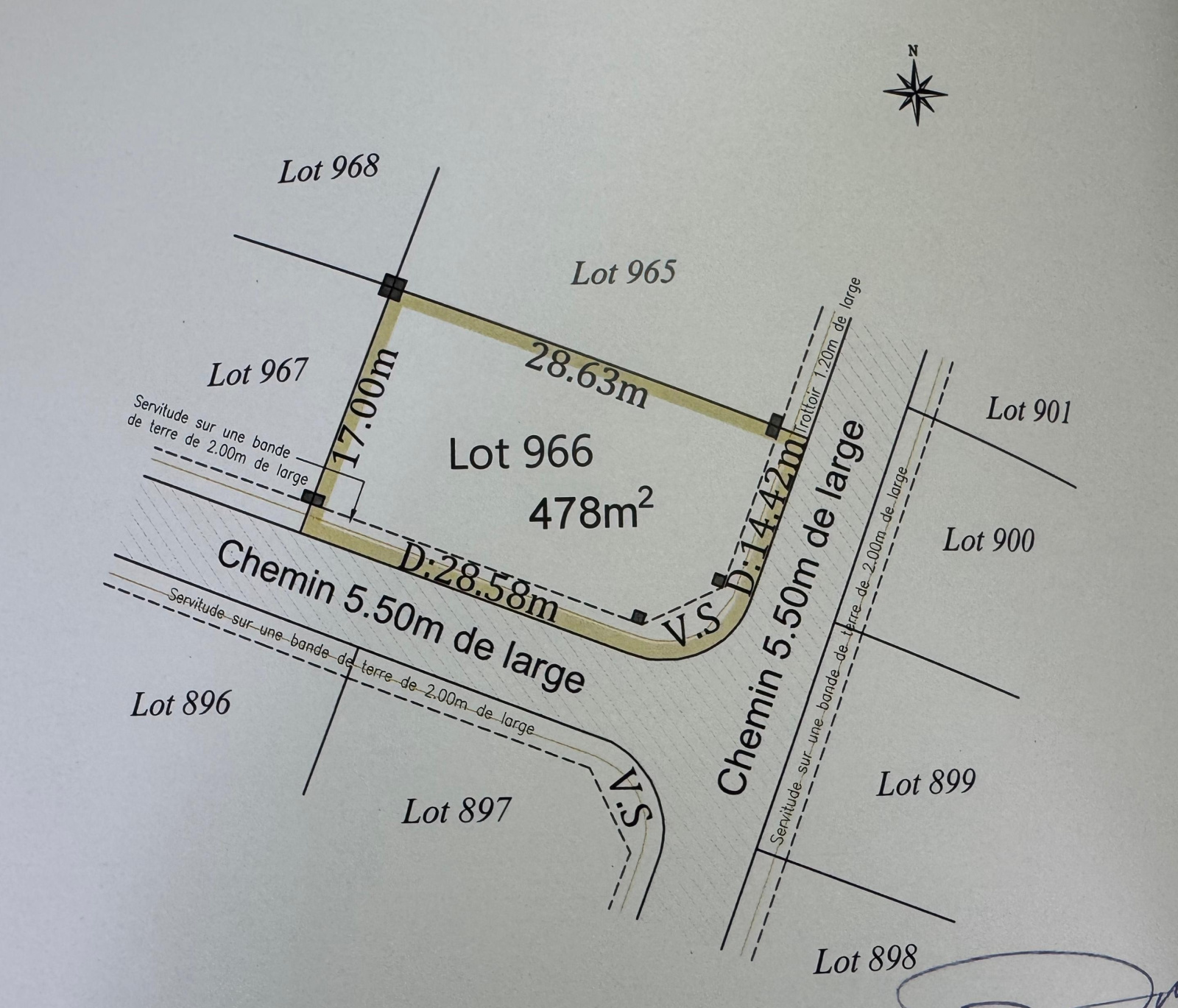 Image_, Terrain à batir, QUATRE BORNES, ref :2512005SS