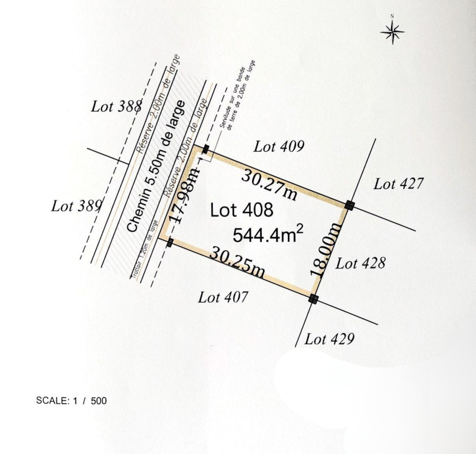 Image_, Terrain à batir, QUATRE BORNES, ref :2602005SS